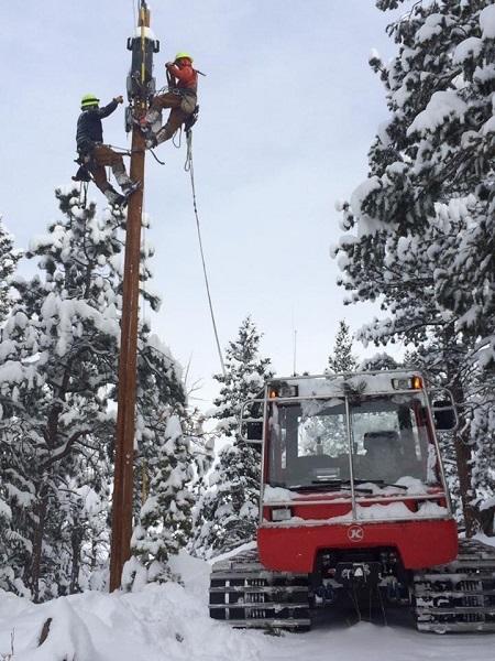 Replacing transformer in the snow